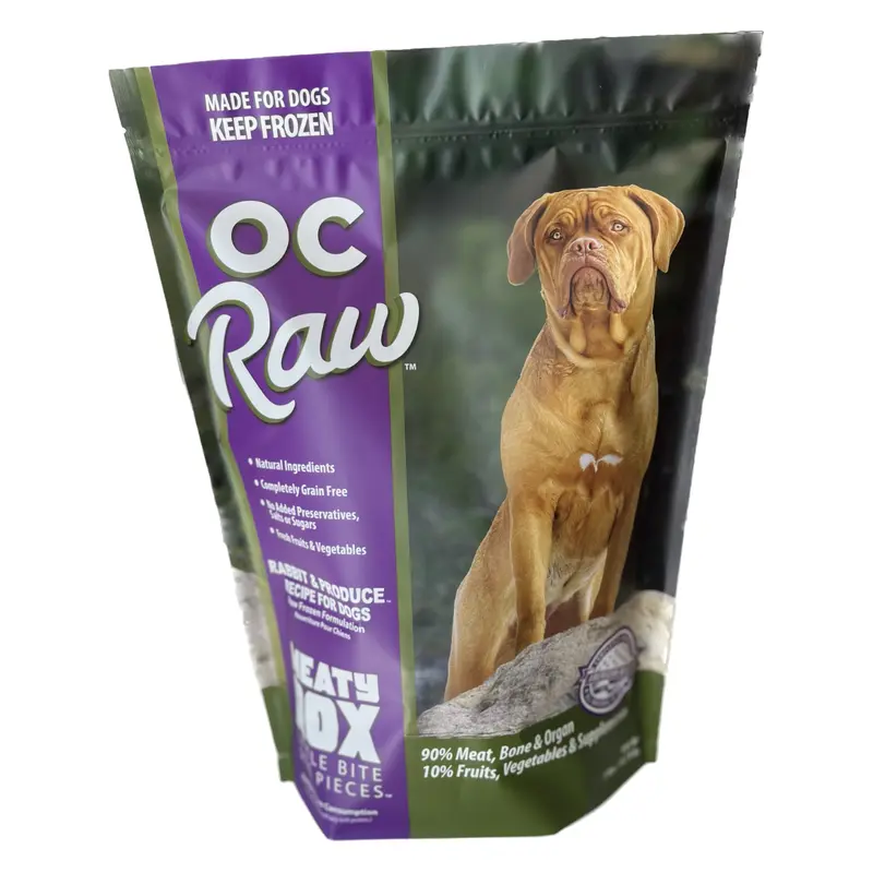 OC Raw Meaty Rox Rabbit & Produce Raw Dog Food 7lb