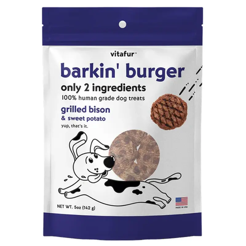 VitaFur Barkin Burger Bison & Sweet Potato 5oz