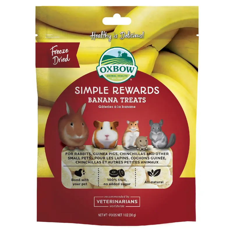Oxbow Simple Rewards Banana Treats 1 Oz