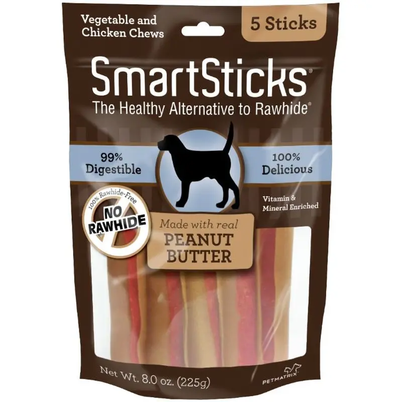 SmartBones SmartSticks Peanut Butter Chews Dog Treats