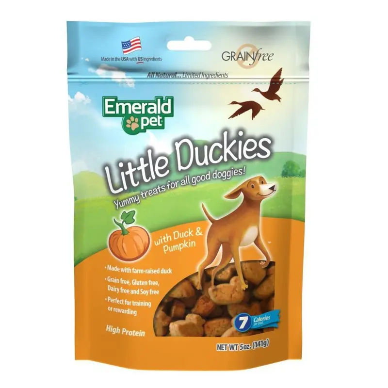 Emerald Pet Little Duckies Pumpkin Dog Treats