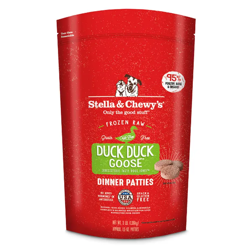 Stella & Chewy's Raw Frozen Duck Duck Goose Dinner Patties