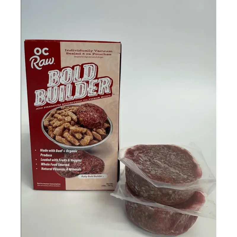 OC Raw Bold Builder Ruby Beef With Organic Vegetables 2 lb
