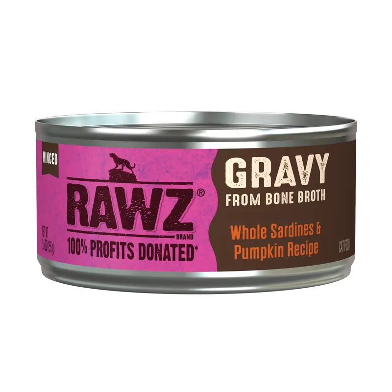 Rawz Sardine & Pumpkin Gravy Cat Canned 5.5oz
