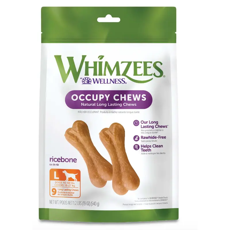 Whimzees Rice Bones Value Bag 19 oz