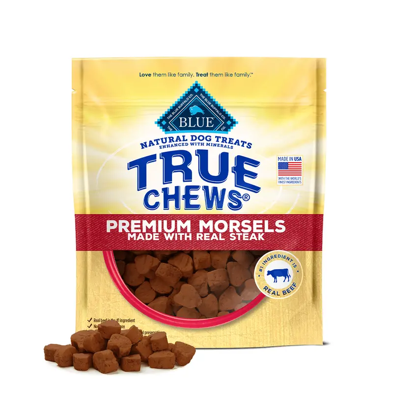 Blue Buffalo True Chews Morsels Real Steak Dog Treats (10oz)