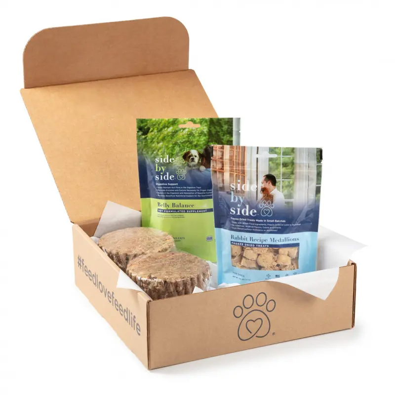 Side by Side Cooling Starter Pack Freeze Dried Dog Food