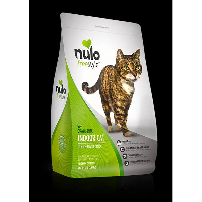Nulo FreeStyle Grain Free Duck & Lentils Indoor Dry Cat Food 5lb