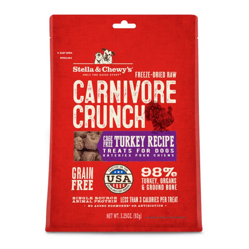 Stella & Chewy's Carnivore Crunch Freeze-Dried Turkey 3.25 oz.