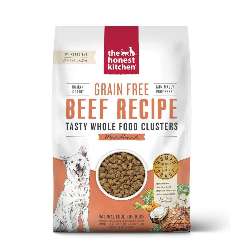 The Honest Kitchen Grain Free Beef Whole Food Clusters - Dry Dog Food - 10lb Bag