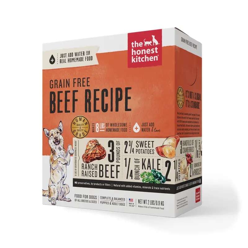 The Honest Kitchen Grain Free Dehydrated Dog Food - Beef - 2lb Box