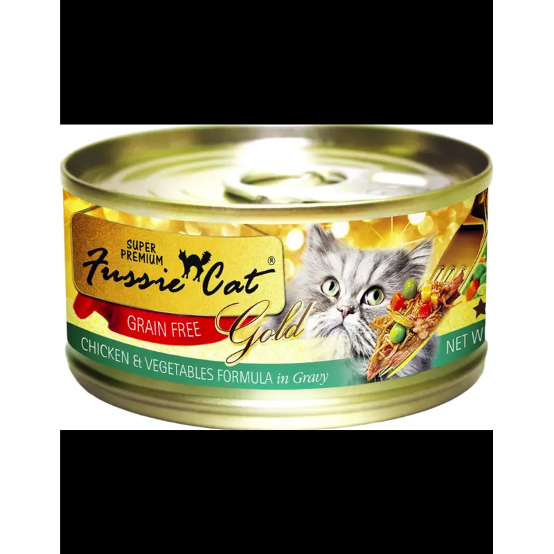 Fussiecat 5.5 oz Grain Free Chicken with Vegetables Gravy Cat Food
