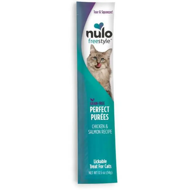 Nulo Freestyle Perfect Purees Grain-Free Cat Food Topper/Treat Chicken & Salmon