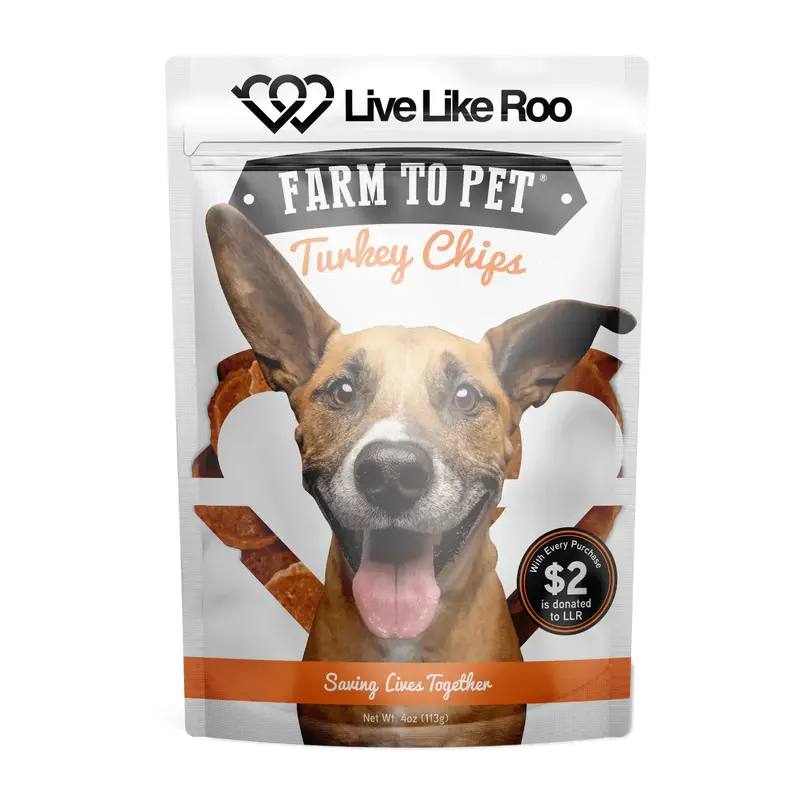 Farm To Pet Live Like Roo Turkey Chips (4oz)