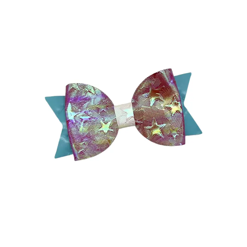 Patriotic Glam Iridescent Dog Hair Bows
