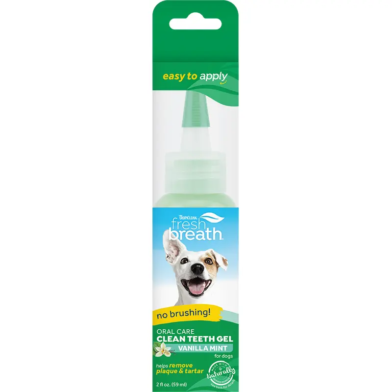 TropiClean ORAL CARE GEL FOR DOGS WITH VANILLA MINT FLAVORING