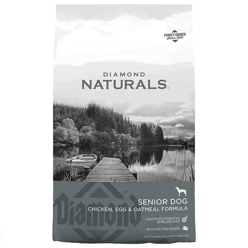 Diamond Naturals Chicken Egg & Oatmeal Formula Senior Dry Dog Food 35lb