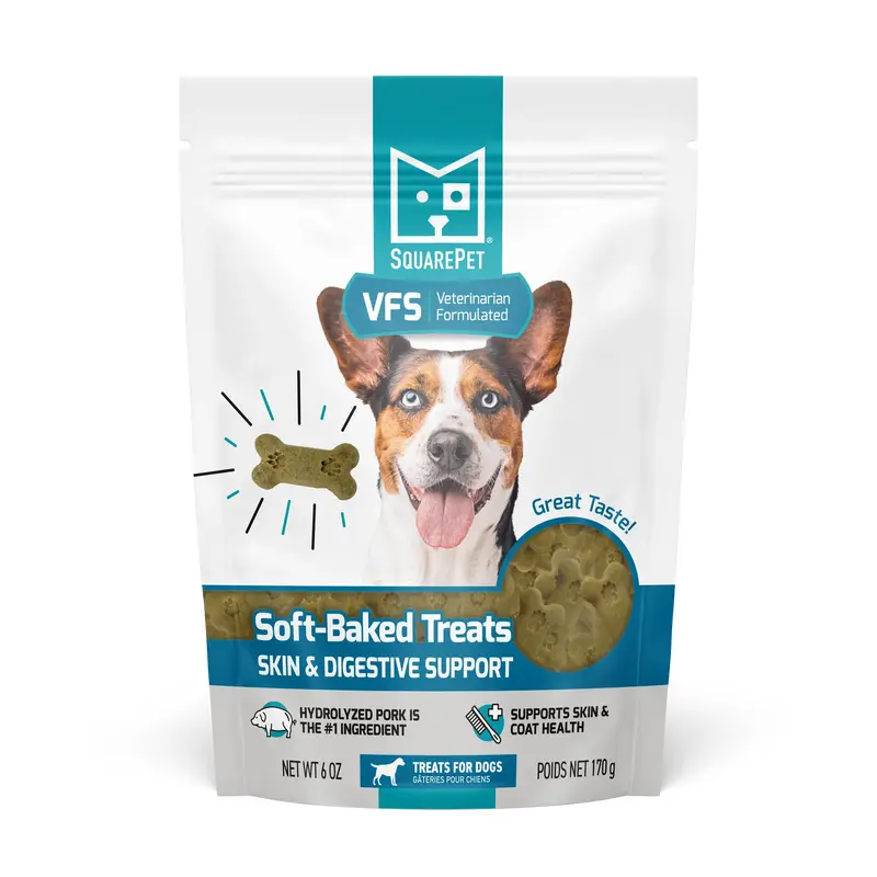 Square Pet VFS Skin & Digestive Support Soft Baked Treats 6 oz