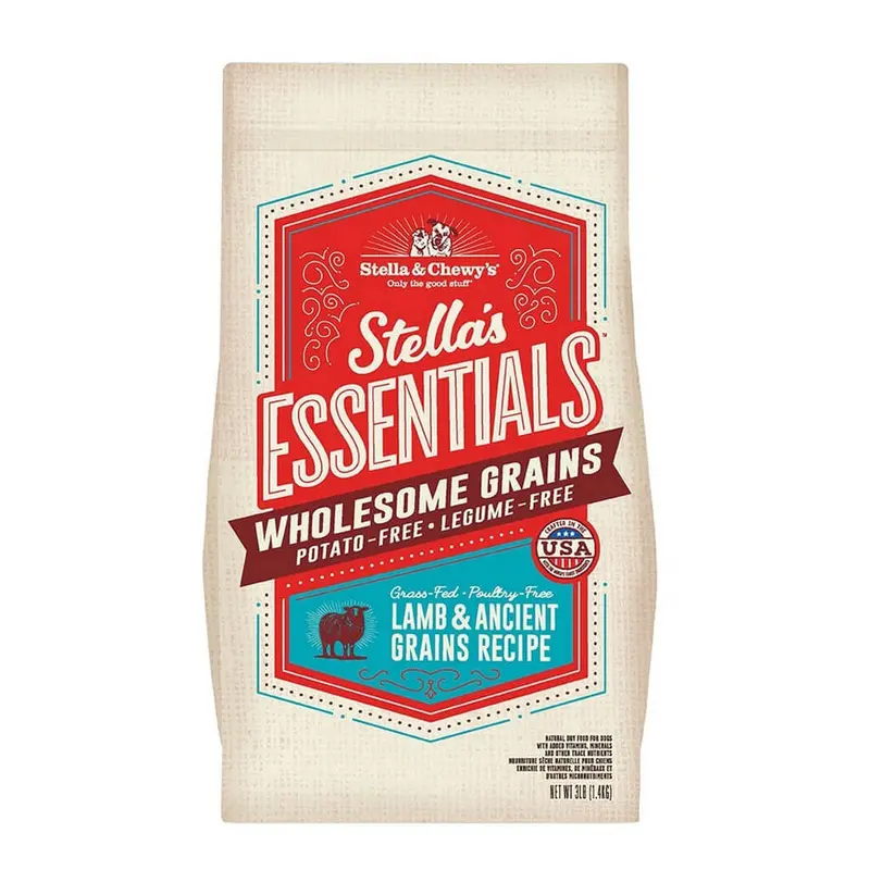 Stella & Chewy's Essentials Ancient Grains Grass-Fed Lamb Dry Dog Food 3lb