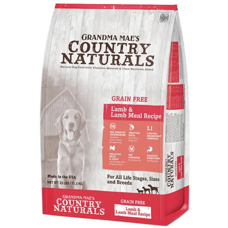 Grandma Mae's Country Naturals Grain Free Lamb Meal Dry Food for Dogs 4lb
