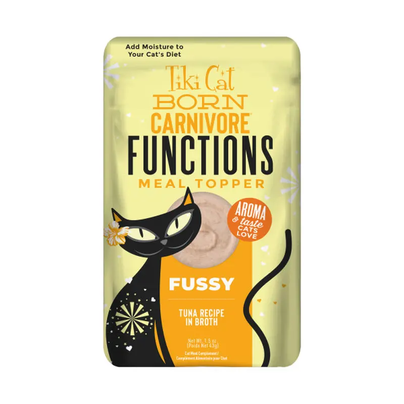Tiki Cat Born Carnivore Functional Topper Fussy 1.5oz