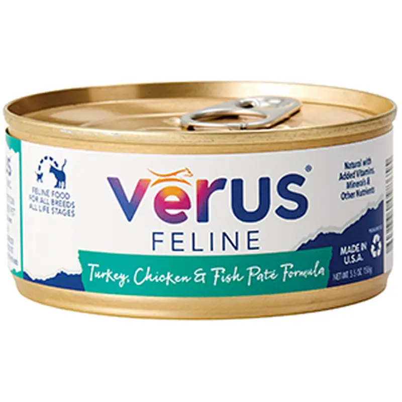 Verus Feline Turkey, Chicken & Fish Pt Formula Grain-Inclusive Canned Cat Food