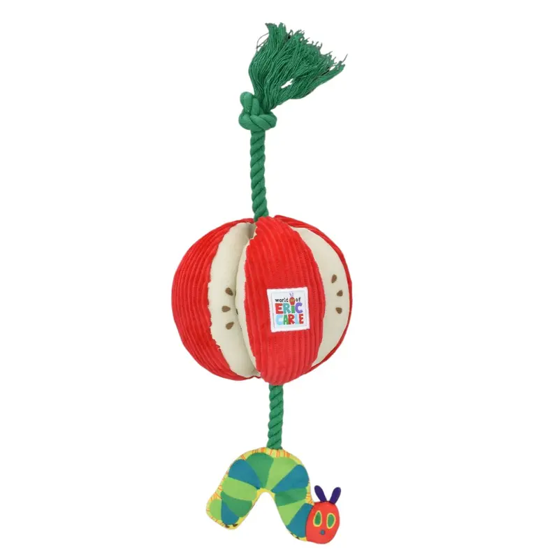 Multipet Eric Carle Very Hungry Caterpillar Apple Fruit Rope Tugs