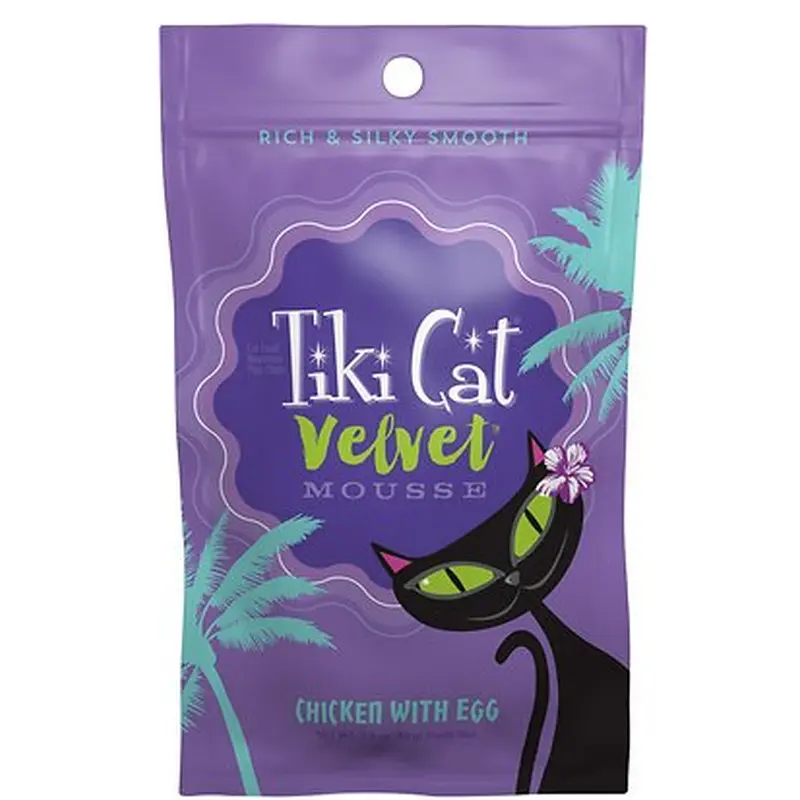 Tiki Cat Velvet Mousse Chicken & Egg Pouch