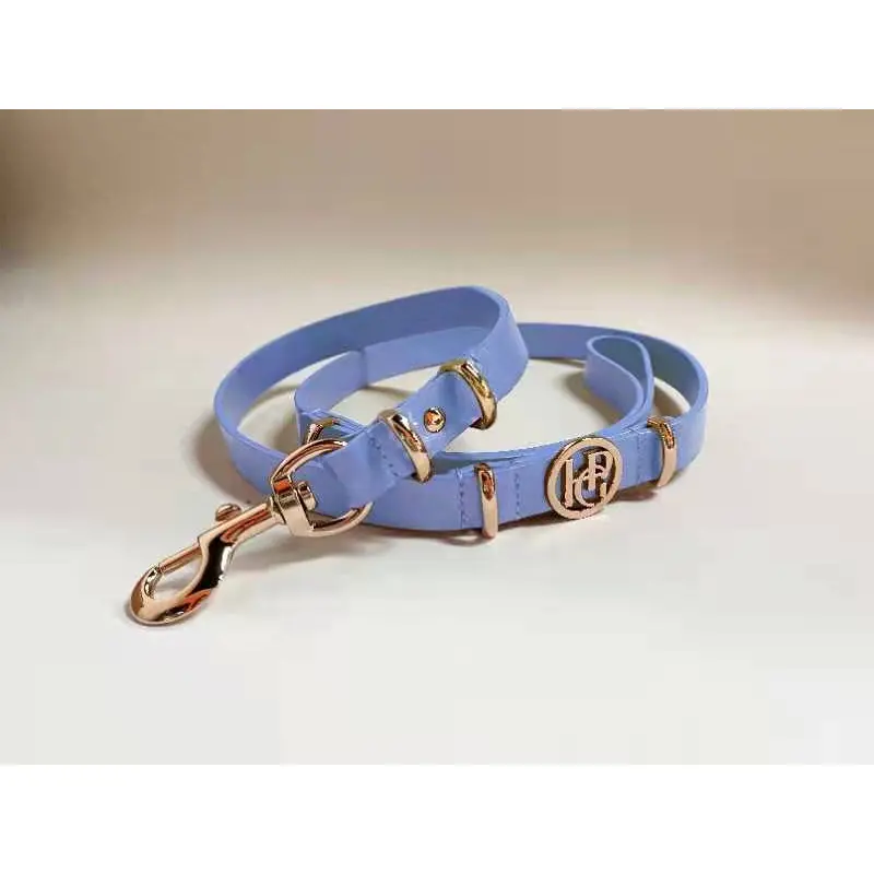 Leather Dog Lead (only) - Lilac