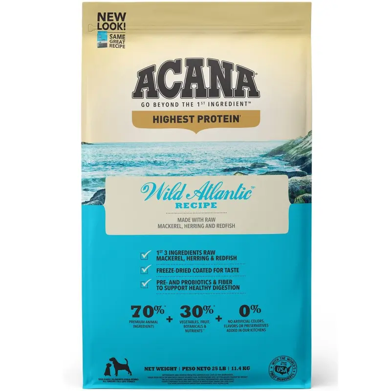 Acana Regionals Wild Atlantic Dry Dog Food - Mackerel, Herring, and Redfish - 4.5lb Bag