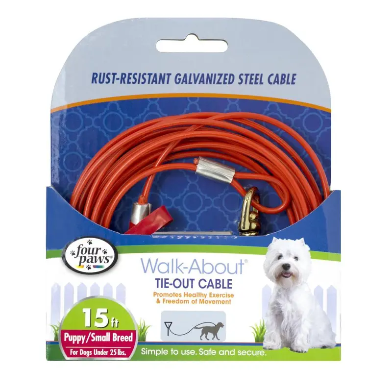 Four Paws Walk-About Puppy Tie-Out Cable