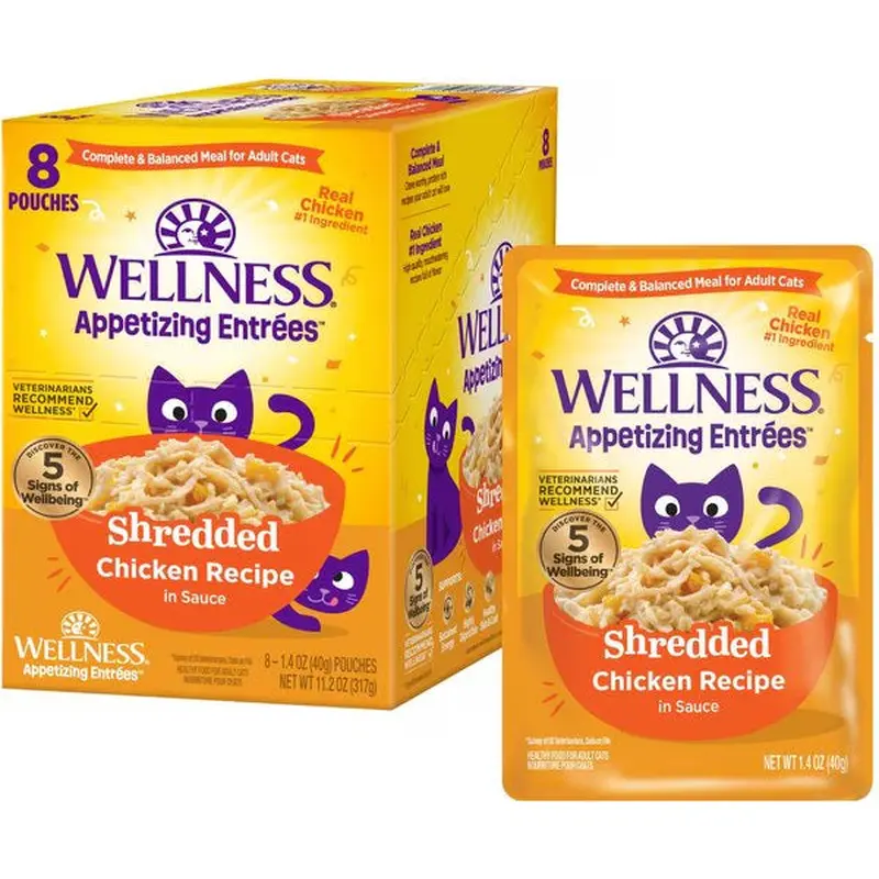Wellness Appetizing Entrees Shredded Chicken Cat (1.4oz)