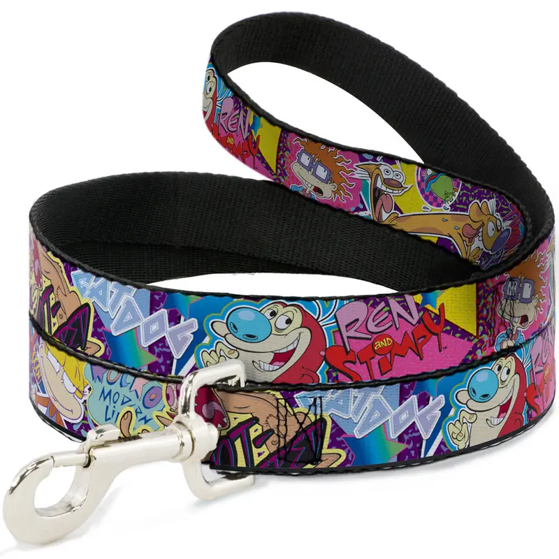Dog Leash - Nick 90s Rewind 7-Character/4-Logo Collage