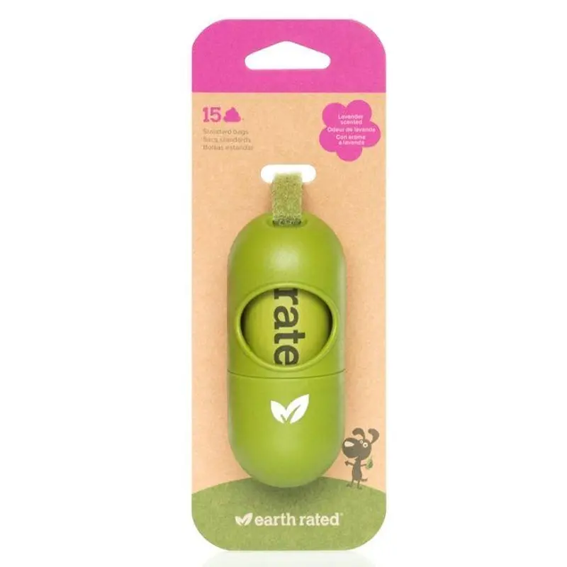 Earth Rated Leash Dispenser with Lavender-scented Bags